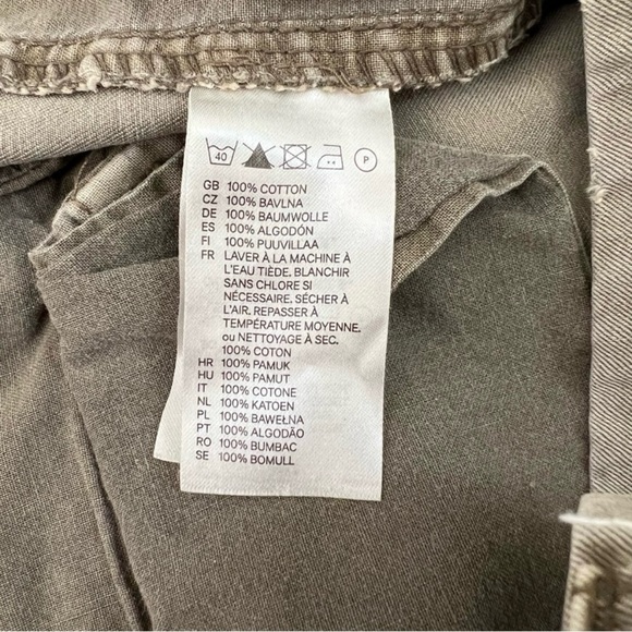 H&M Cropped Dropped Crotch Chinos Men's Sz 32 - Picture 7 of 8